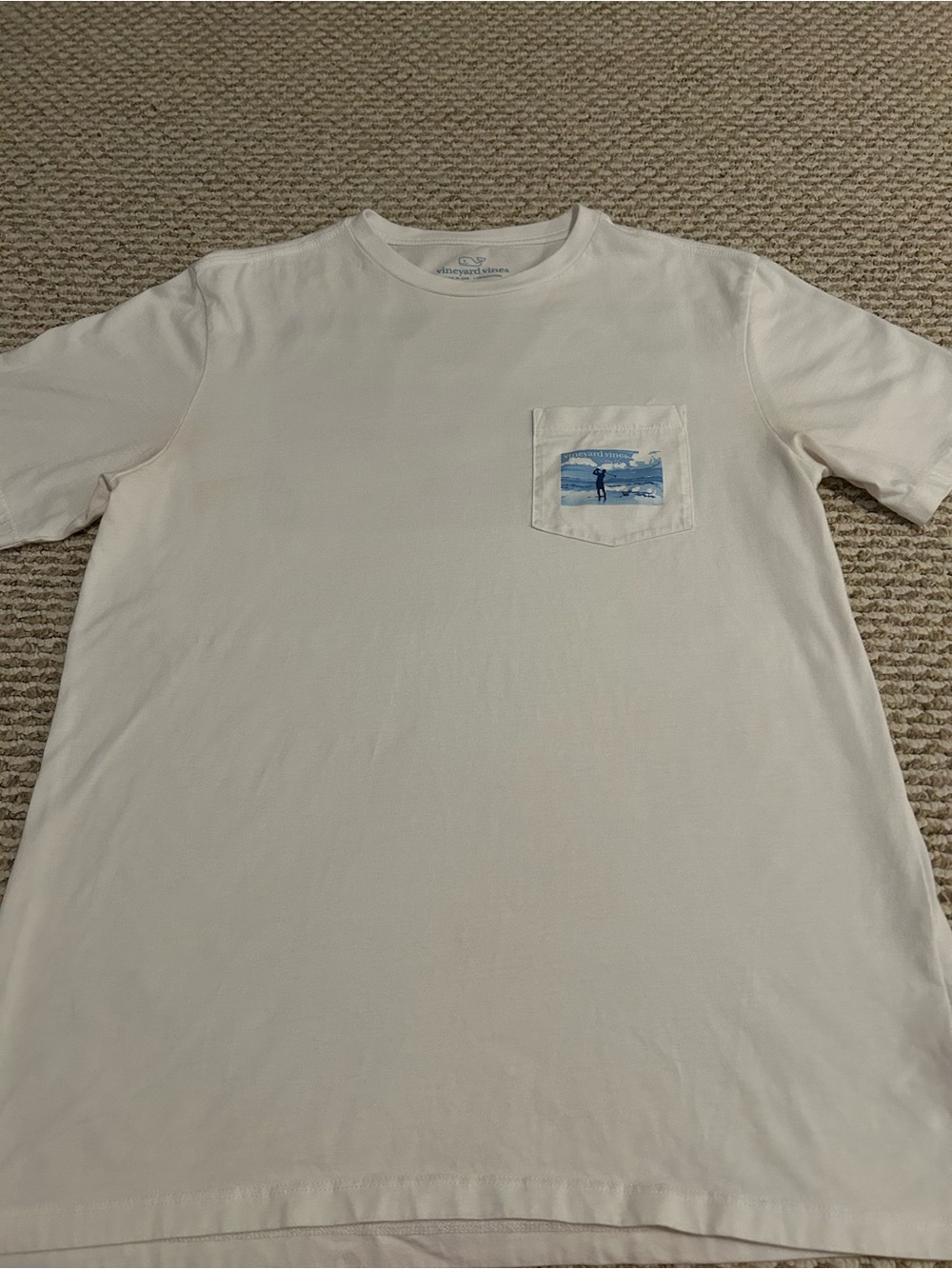 Vineyard Vines Men’s White Pocket Tee